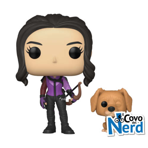 POP Funko Marvel: Hawkeye - Kate Bishop with Lucky the Pizza Dog