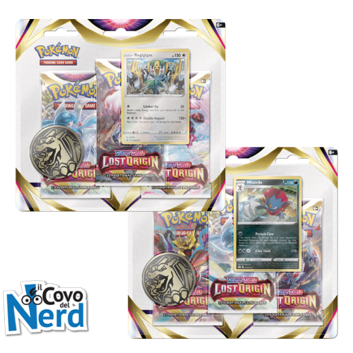 Pokémon TCG: Spada e Scudo - Lost Origin - Confezione da 3 blister