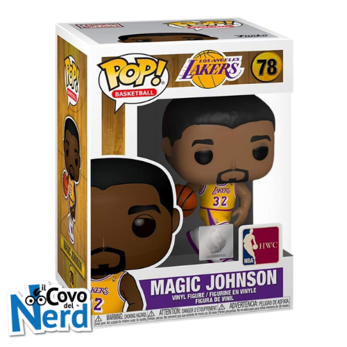 Funko NBA Los Angeles Lakers POP Basketball Magic Johnson Vinyl Figure 78  Gold Uniform, Damaged Package - ToyWiz